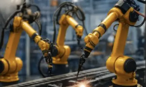 Industrial robotics and manufacturing representing Louisiana economic development