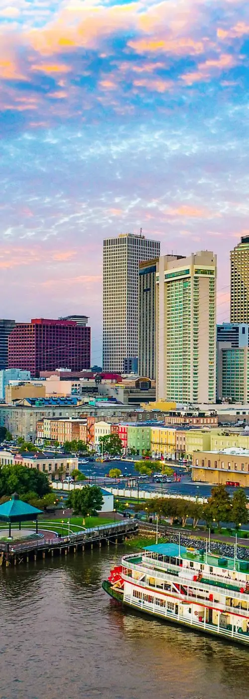 Louisiana city skyline showcasing economic development and business opportunities