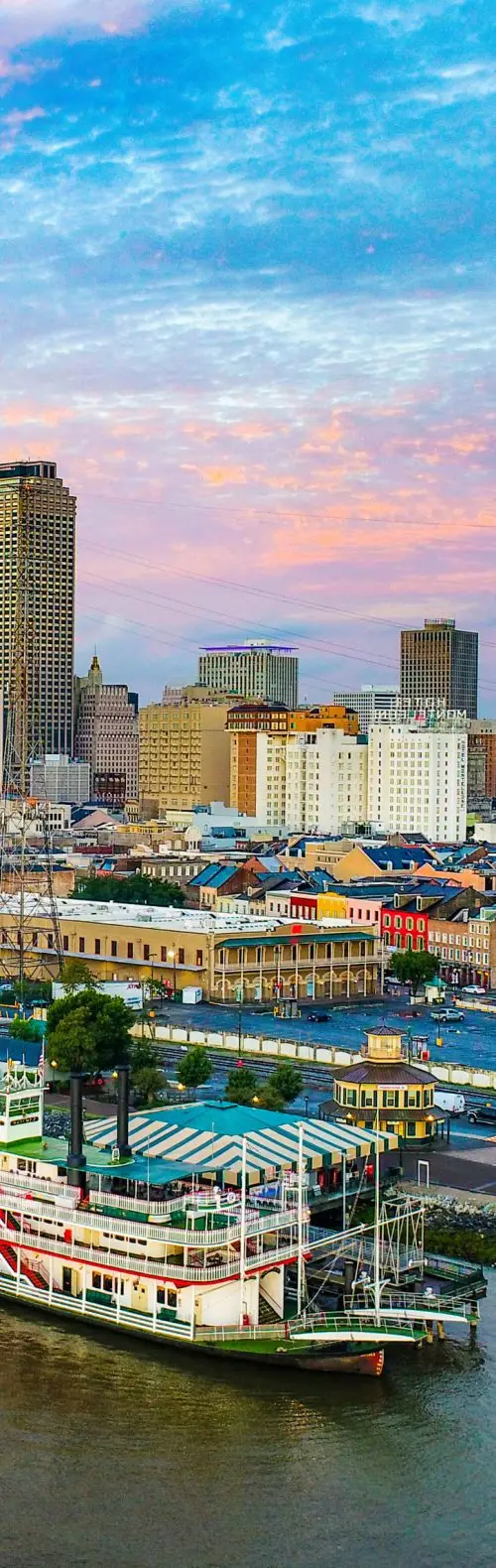 Louisiana downtown business district representing economic growth and investment